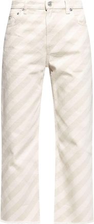 Marni striped trousers - White