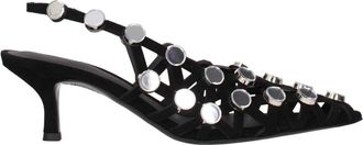 The Attico Stiletto Hiel Sandalen - Dames - Pumps - Zwart - 37 1/2 EU - Leer - Schoenen