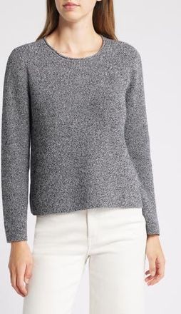 Eileen Fisher Crewneck Organic Cotton Sweater in Bkivy at Nordstrom Rack, Size Xx-Small
