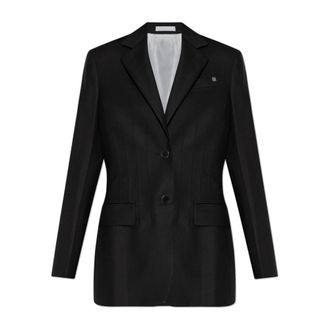 Helmut Lang Blazers, female, Black, Size: XS Wool blazer