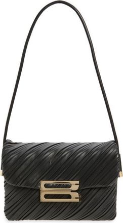 Victoria Beckham Dorian Leather Clutch in Black at Nordstrom