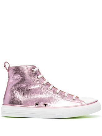 Philipp Plein Megastar high-top sneakers - Roze