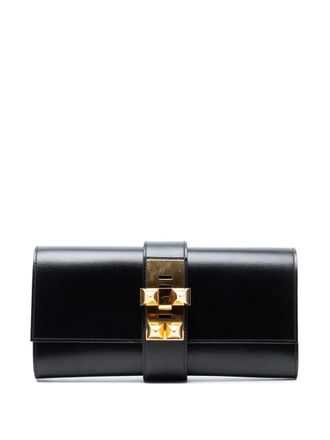 Hermès 2018 Tadelakt Medor 23 clutch bag - Nero