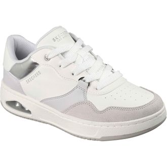Skechers UNO CTL - Subtle Shimmer Polyurethane Womens White Standard Trainers Pu - Size UK 6