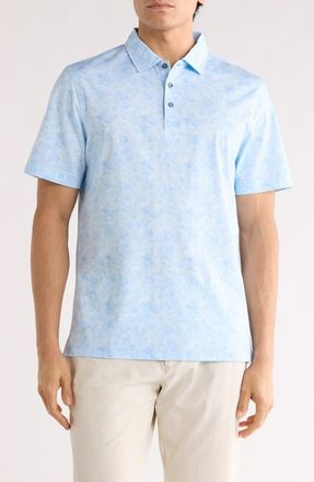 Bugatchi Vincent OoohCotton Knit Polo in Air Blue at Nordstrom Rack, Size Xxx-Large