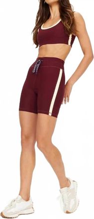 The Upside Womens Trail Spin Short In Red