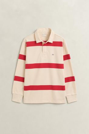 GANT Men Striped Rugger (XXXL) CREAMED WHITE