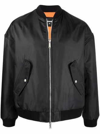 Dsquared2 Bomberjack met tekst - Zwart