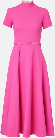 Emilia Wickstead Abito midi Camilla in lana con cintura