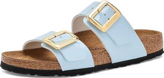 Birkenstock Sydney Luxe Buckle - Patent Womens Sandals Baby Blue : EU 41 (US Womens 10-10.5) Narrow, Synthetic