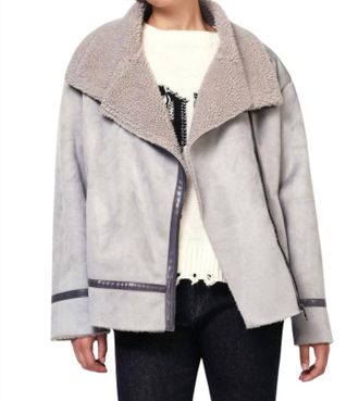 Dixie Shearling Jacket In Grigio