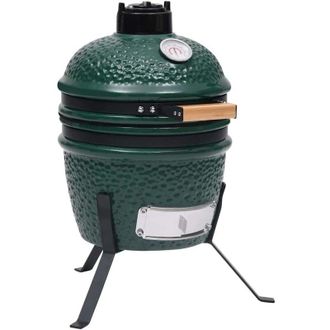 vidaXL Vidaxl - Barbecue Affumicatore 2 in 1 Kamado in Ceramica 56 cm Verde