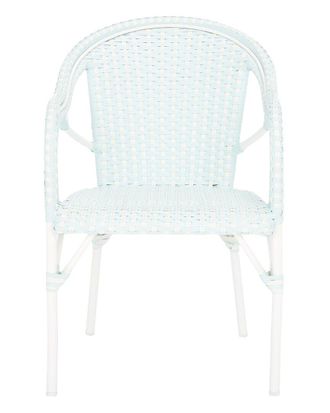 Safavieh Set Of 2 California Baby Blue Arm Chairs
