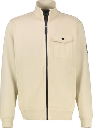 Lerros Sweatjacke LERROS Sweatjacke in &Uuml;bergr&ouml;ssen, modisch-sportiv, Herren, Gr. 4XL, foam wei&szlig;, 70% Baumwolle, 30% Polyester, Sweatjacken Sweatjacke