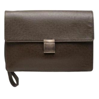 Louis Vuitton Pre-owned Selenga Clutch - Dames - Pre-owned - Bruin - Maat: ONE Size Leer