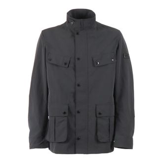Barbour Light Jackets, male, Black, Size: XL Modern Duke Showerproof Jacket