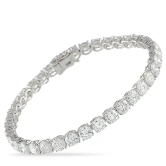 Luxury Bazaar Platinum 13.34 ct Diamond Tennis Bracelet MF19-052126