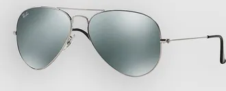 Ray-Ban Aviator Silver Mirror Sonnenbrille grau