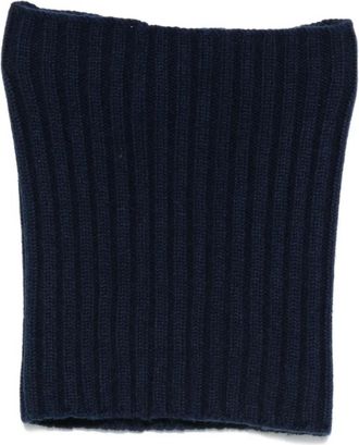 Dell'Oglio ribbed cashmere neck warmer - Blu