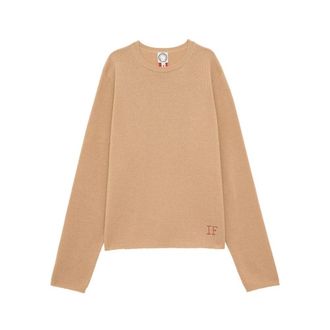 Ines De La Fressange Dames, Truien, Beige, Maat: XS Wol