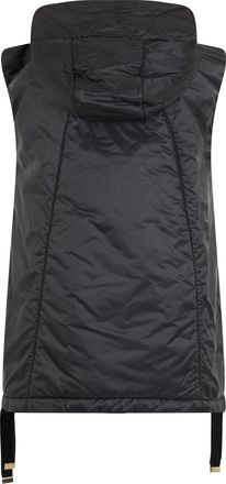 Max Mara Womens Padded Hooded Vest Black Polyester Waistcoats & Gilets