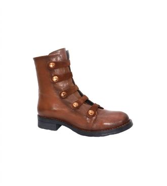Eric Michael Womens Dottie Leather Boots In Brown