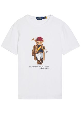 Polo Ralph Lauren Golf Bear-print Cotton T-shirt - White - XL