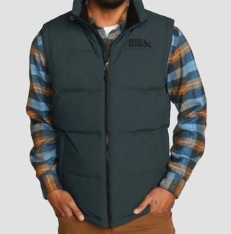Eddie Bauer Essential Down Vest In Storm Gray