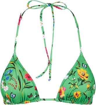 MC2 Saint Barth Woman Triangle Top With Flower Print