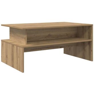 vidaXL Mesa de Café Roble artisan 90 x 55 x 42.5 cm Vidaxl