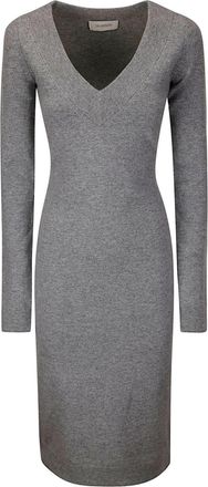 Sportmax Angizia dress - women - Cashmere/Wool - M - Grey