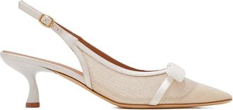 Malone Souliers Pumps Jama con cinturino posteriore - Bianco