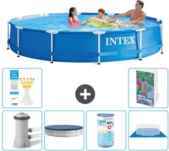 Intex Piscina Con Estructura Redonda - 366x76 Cm - 7-piezas S341