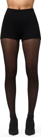 Naked Wardrobe Butter Scoop Waist Hot Shorts in Black at Nordstrom, Size X-Small
