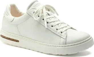 Birkenstock Womens Bend Lo Leather Sneaker In White