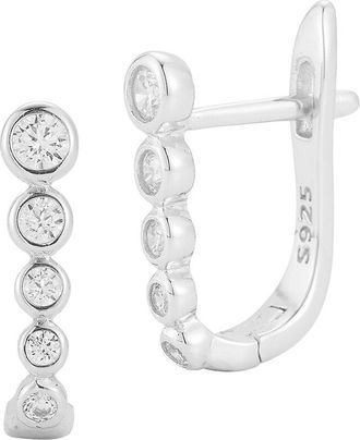 Glaze Jewelry Silver Cz Earrings