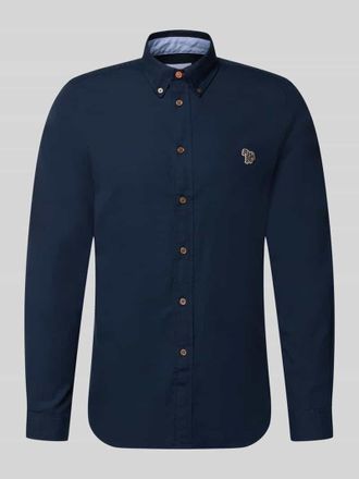 Paul Smith Tailored Fit Freizeithemd mit Button-Down-Kragen in Marine, Gr&ouml;&szlig;e XL