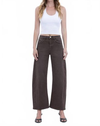 Flying Monkey High Ankle Barrel Jean In Toast