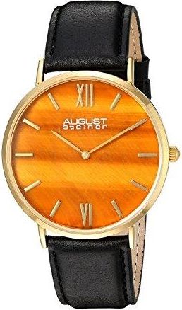 August Steiner Urbane Quartz Yellow Dial Mens Watch AS8211YGYL