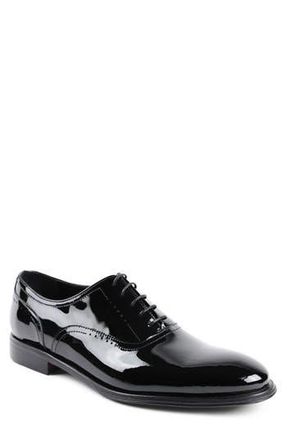 Bruno Magli Arno Sera Plain Toe Oxford in Black Patent at Nordstrom Rack, Size 10.5