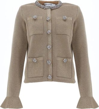 Self Portrait Selbstportr&auml;t-Cardigan mit Schmuckkn&ouml;pfen