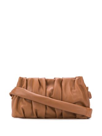 Elleme Borsa a spalla con ruches - Marrone
