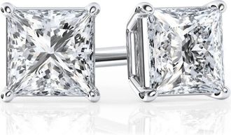 Grown Brilliance 1/3 Carat Princess Cut Lab Grown Diamond Stud Earrings