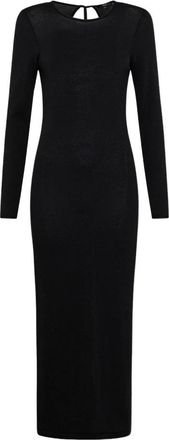 Seventy Gebreid - Dames - Maxi kleedjes - Zwart - XS - Kleedjes