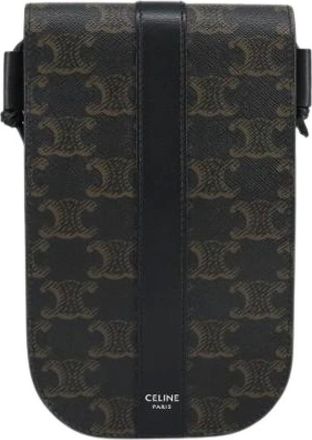 Celine Pre-owned Cross Body Bags, female, Black, Size: ONE SIZE Pre-owned Vintage Pouch