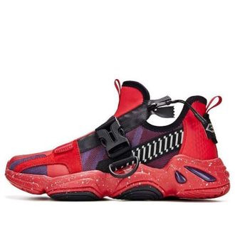 361° (WMNS) 361 Degrees x Gundam Zaku II Casual Shoes Red Black 681926720F-2