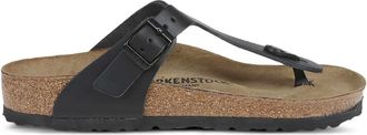 Birkenstock Gizeh leren sandalen met gesp - Zwart