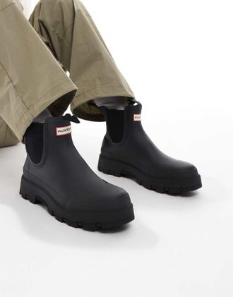 Hunter Elements - Stivaletti Chelsea unisex neri-Nero