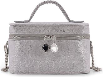 Stella McCartney Vanity Laminated Shaggy Deer Fabric Crossbody Bag-Donna