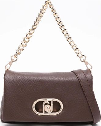 Liu Jo Borsa a spalla LaPuffy media con catena - Marrone